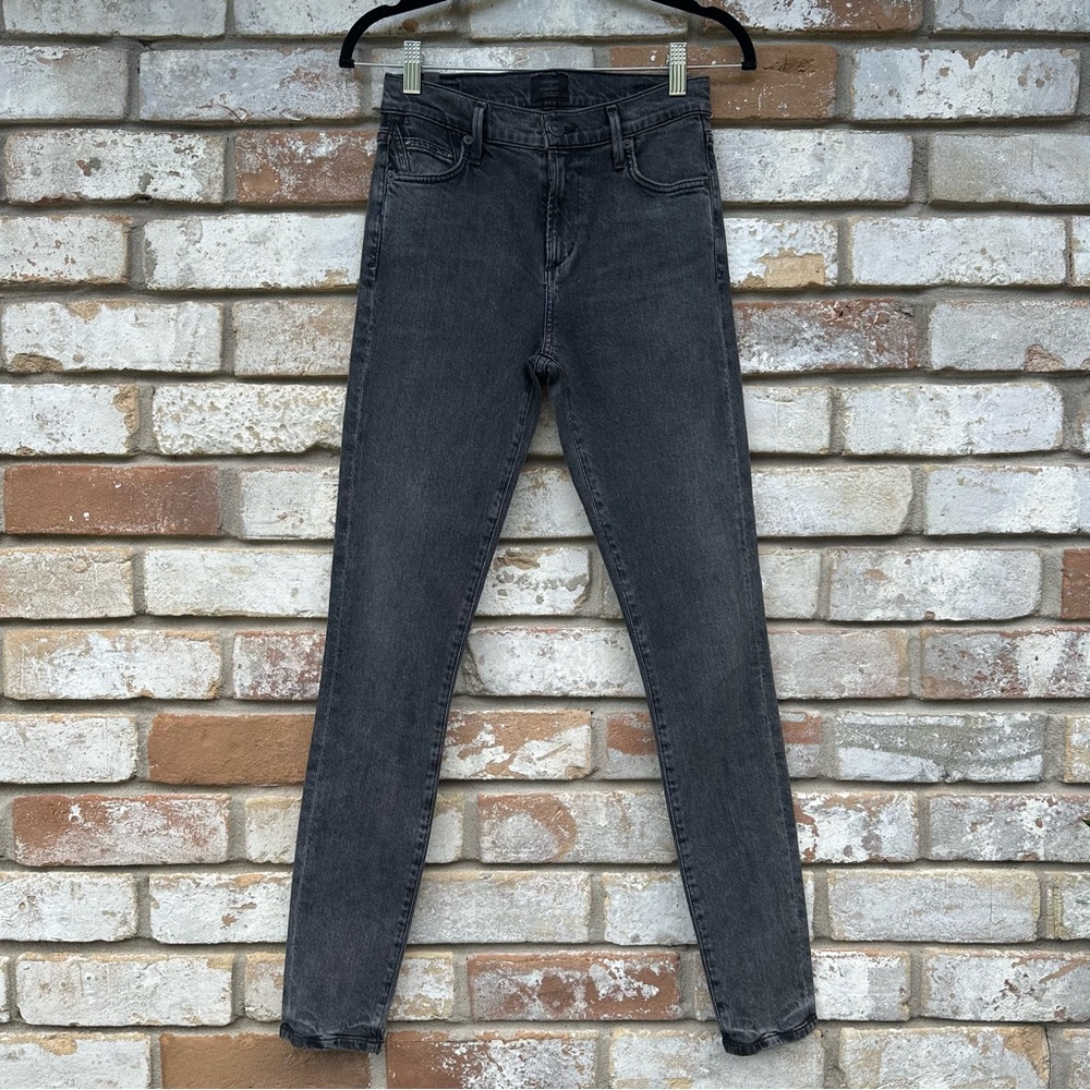 Citizens of Humanity Women's Gray Jeans Rocket Midrise Skinny